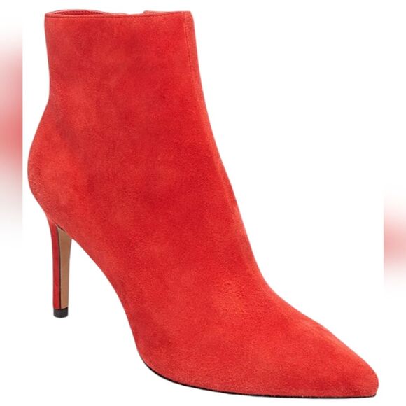 Steven By Steve Madden Red Suede Booties Woman's size 6 - Picture 1 of 16